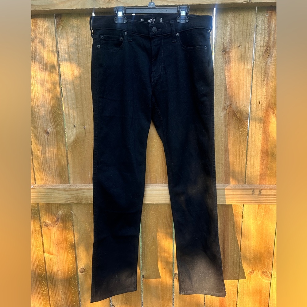Hollister Men's Straight Black Jeans